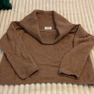 Old Navy Cozy Brown Cowl Neck Sweater